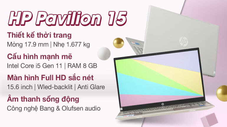 Laptop HP Pavilion 15-eg1040TU 5Z9V3PA