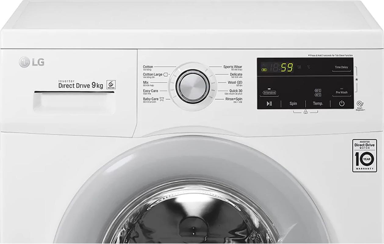 Máy giặt 9kg LG sở hữu công nghệ Inverter hiện đại