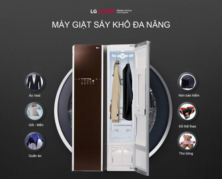 Máy giặt hấp sấy LG Styler S3RF