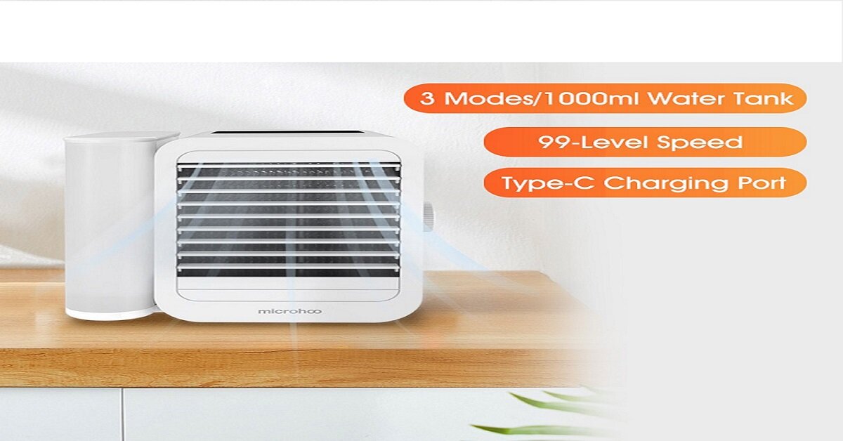 Cứu tinh của sinh viên, nhân viên văn phòng trong ngày hè oi bức - Quạt điều hòa mini MH01R/MH02A
