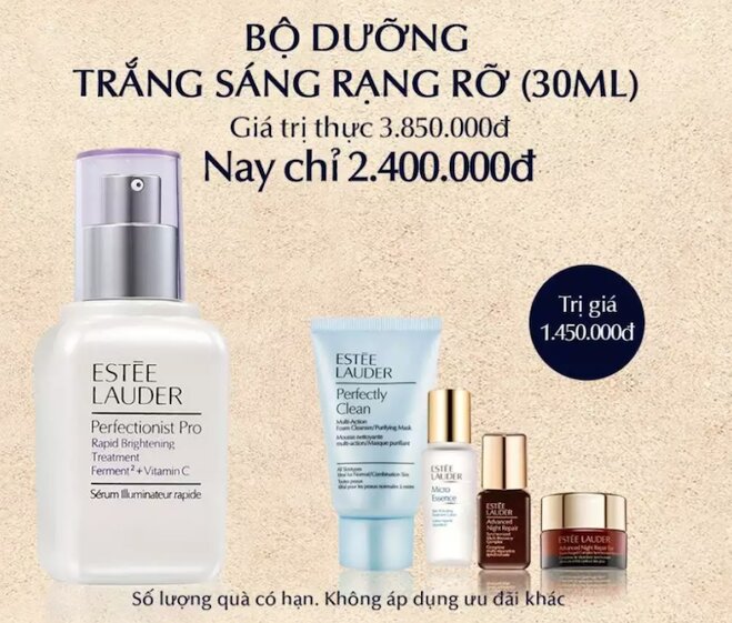 Tinh chất làm trắng hồng chuyên nghiệp Estee Lauder Perfectionist Pro Rapid Brightening Treatment with Ferment² + Vitamin C 30ml