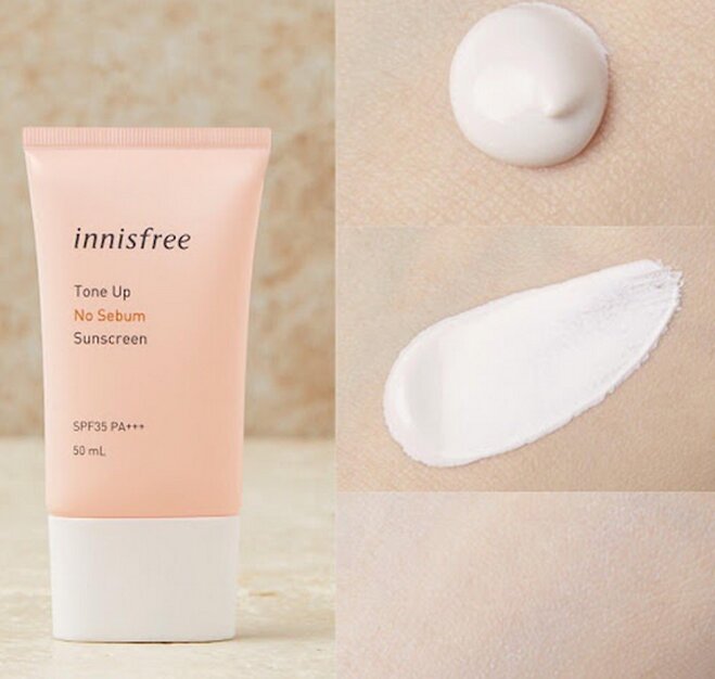 Kem chống nắng Innisfree Tone Up có chỉ số chống nắng cao SPF 35 PA++.