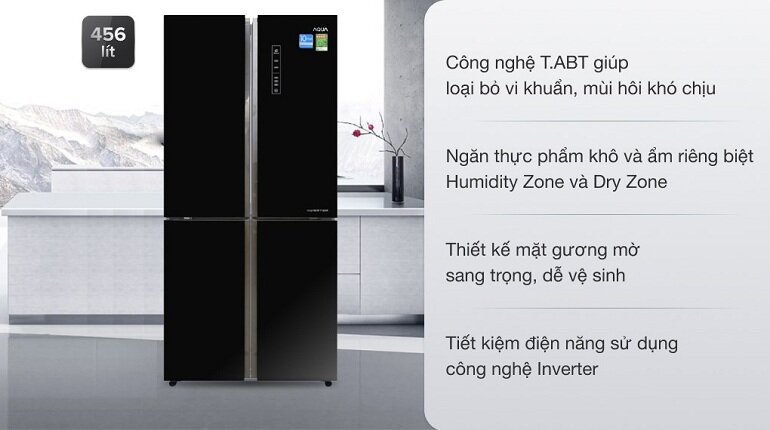 Tủ lạnh Aqua AQR–IG525AM GB sở hữu nhiều ưu điểm vượt trội đáng để đầu tư