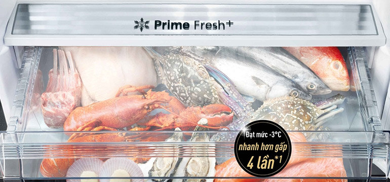 Ngăn cấp đông mềm Prime Fresh bảo quản thực phẩm ở mức nhiệt -3 độ C