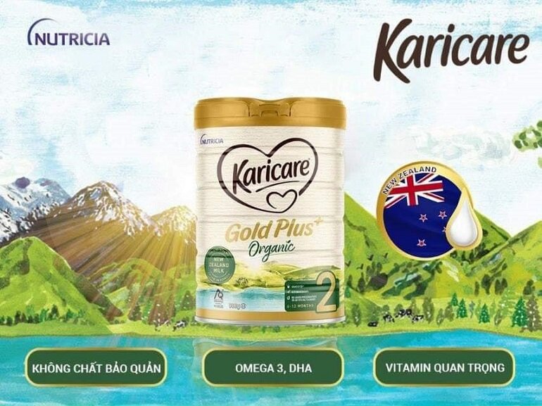 Sữa Karicare Organic số 2 giàu dưỡng chất giúp bé phát triển khỏe mạnh