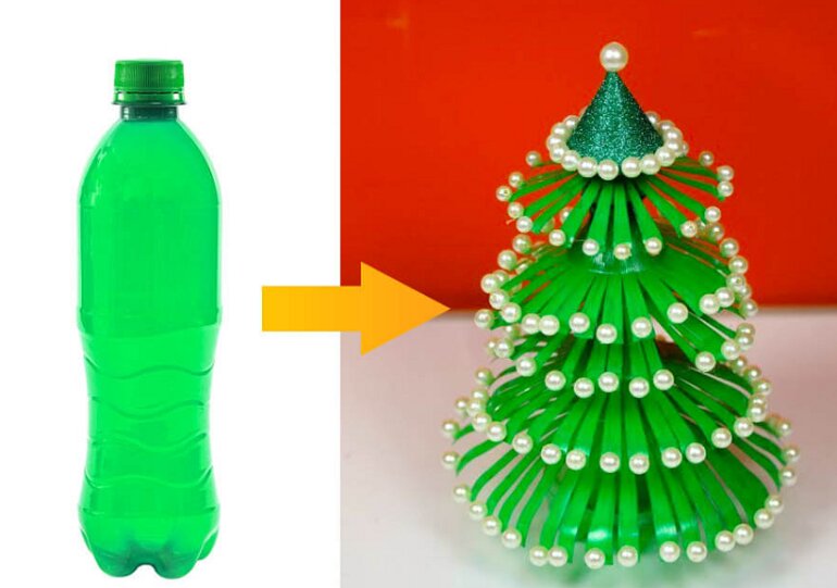 Cây thông làm từ chai nhựa