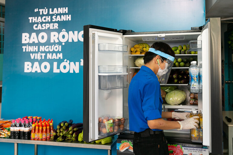 Tủ lạnh Casper thạch sanh không hề thua kém những chiếc tủ lạnh ngoại cỡ