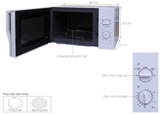 Bảng điều khiển dễ hiểu, dễ dàng sử dụng