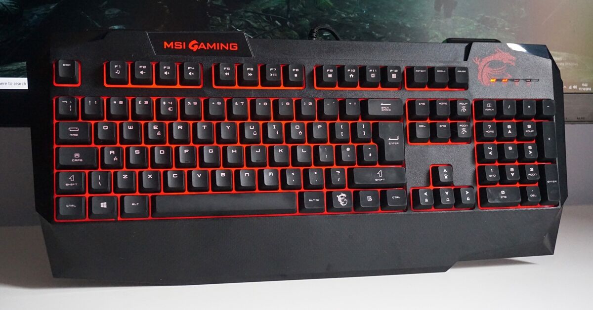 Đánh giá bàn phím giả cơ MSI Vigor GK40: Build chắc chắn, gõ tốt, chống nước tuyệt vời
