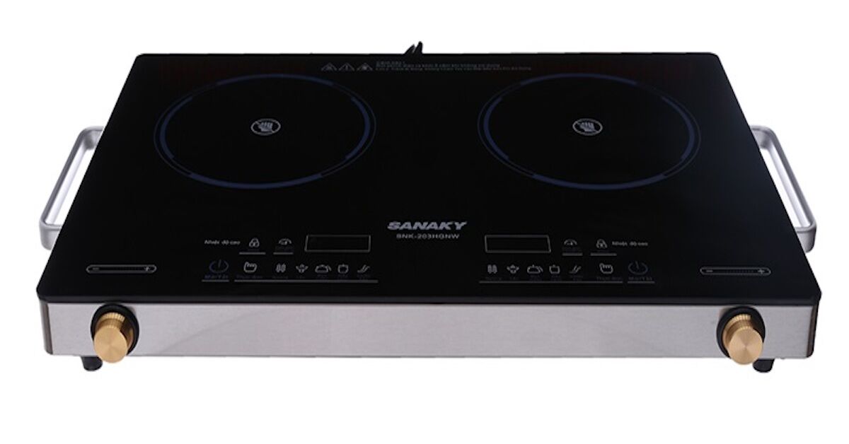 Đánh giá bếp hồng ngoại đôi Sanaky snk-203hgnw có tốt không?