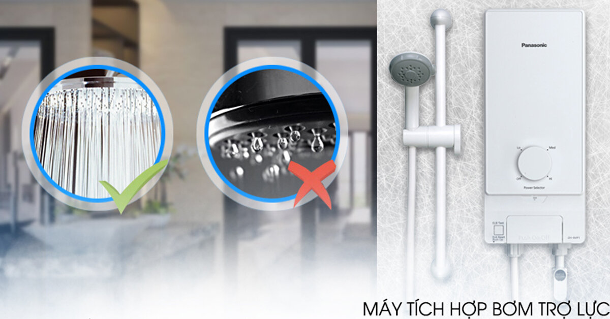 Đánh giá bình nóng lạnh trực tiếp Panasonic DH - 4MP1VW 4.5 KW