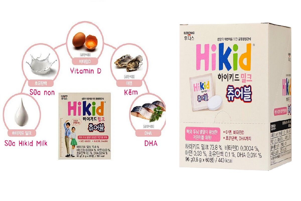 Đánh giá chi tiết sữa viên Hikid cho bé trên 1 tuổi - 12 tuổi