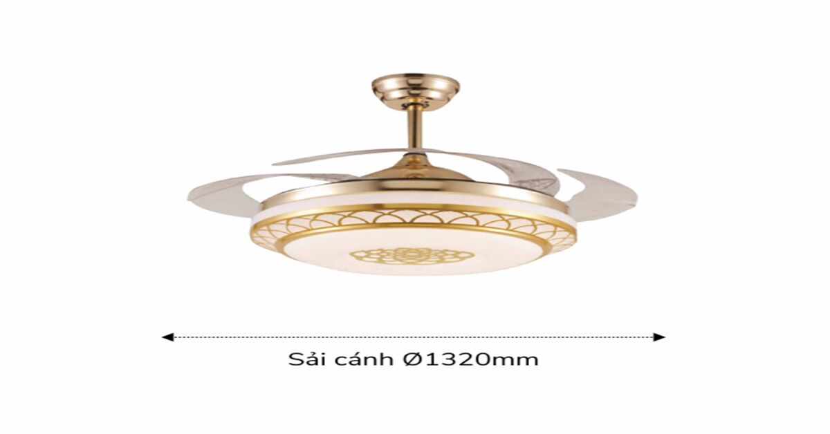 Đánh giá chi tiết về dòng quạt trần trang trí F12