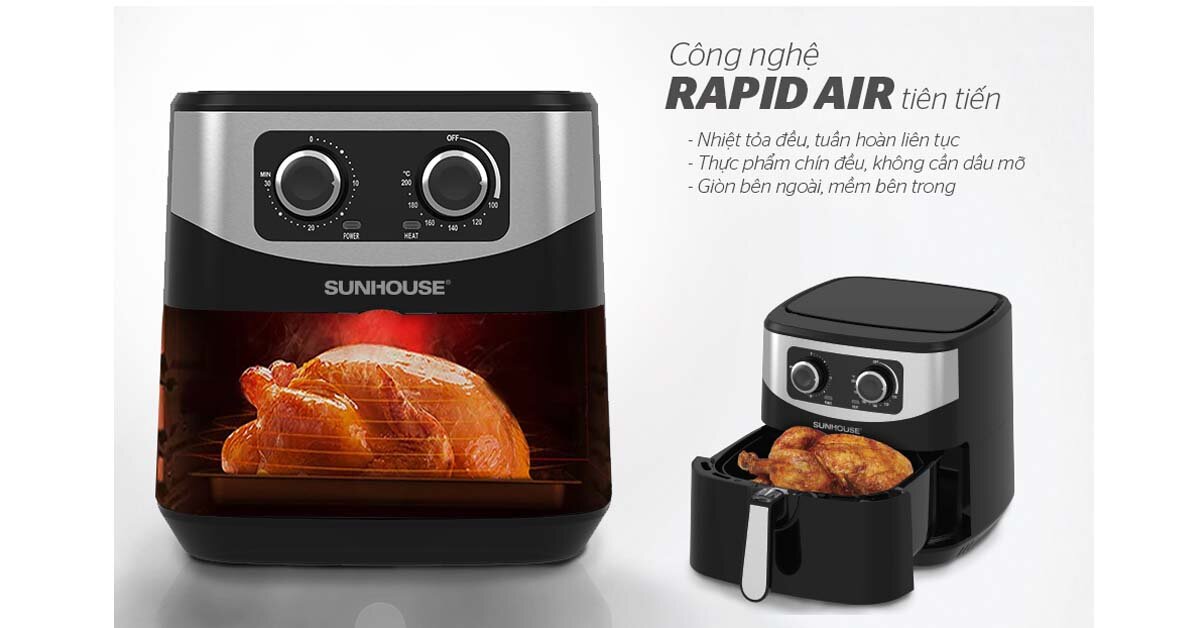 Đánh giá chi tiết về nồi chiên không dầu Sunhouse SHD4062