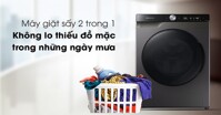 Đánh giá máy giặt sấy Samsung Addwash Inverter 9,5kg WD95T754DBX/SV