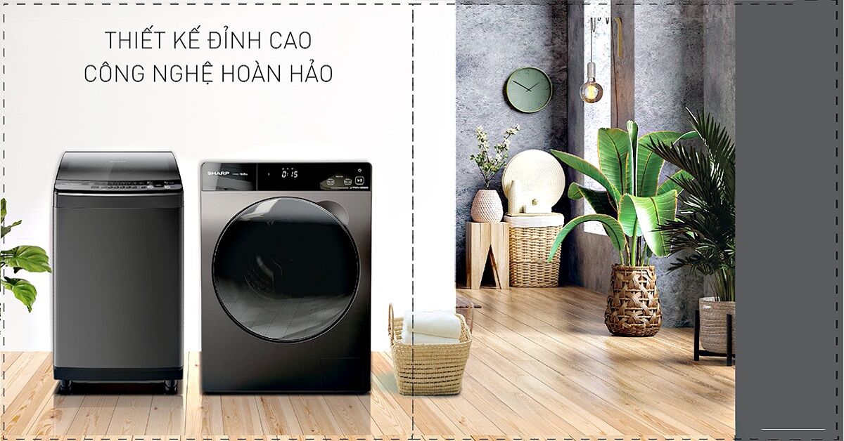 Đánh giá máy giặt Sharp lồng ngang Inverter 8.5 kg ES-FK852EV-W
