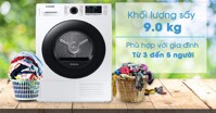 Đánh giá máy sấy bơm nhiệt Samsung 9 Kg DV90TA240AE/SV
