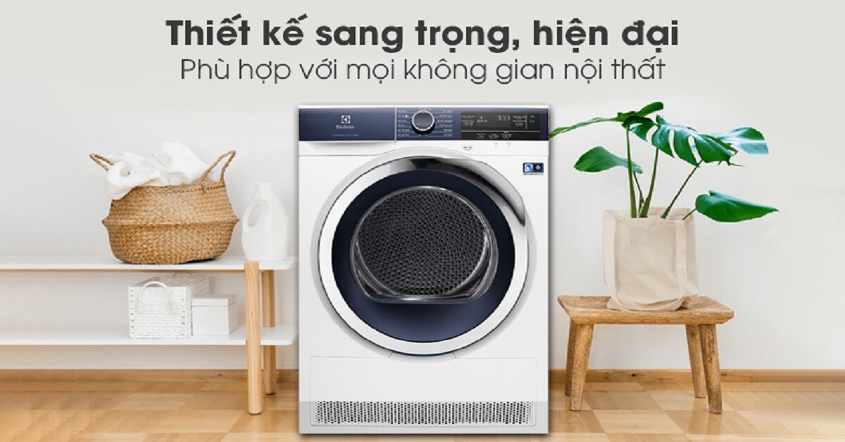 Đánh giá máy sấy Electrolux 8 kg Inverter EDH803BEWA