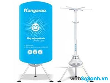 Đánh giá máy sấy quần áo Kangaroo 306 sấy khô nhanh quần áo cho bé