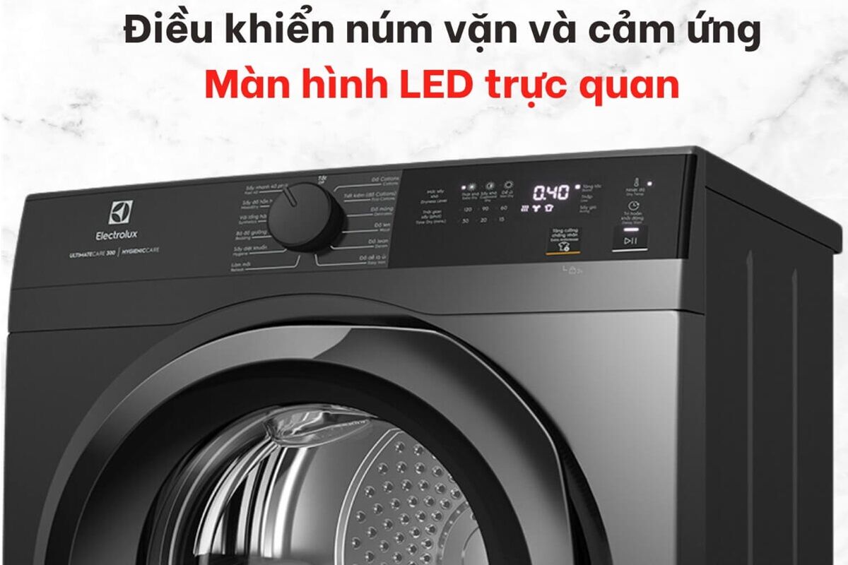 Đánh giá máy sấy thông hơi Electrolux 9 kg EDV904H3WC/EDV904N3SC