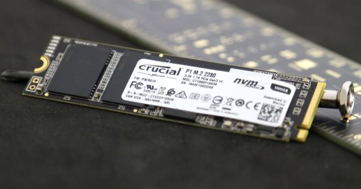 Đánh giá ổ cứng SSD gắn trong Crucial P1