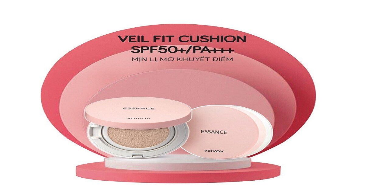 Đánh giá phấn nền Essance Veil Fit Cushion SPF50 + PA +++: lớp nền làm mờ các khuyết điểm