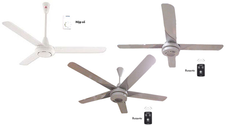 Đánh giá quạt trần 3 cánh Mitsubishi C56-GS giá rẻ