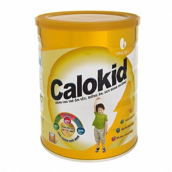 Đánh giá sữa bột VitaDairy Calokid dành cho trẻ biếng ăn, suy dinh dưỡng