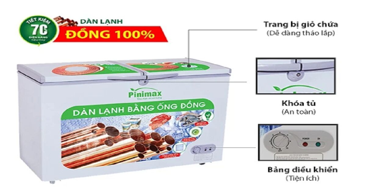 Đánh giá tủ đông Pinimax 1 ngăn 270 lít Pnm39a2kd có tốt không? Giá bao nhiêu?