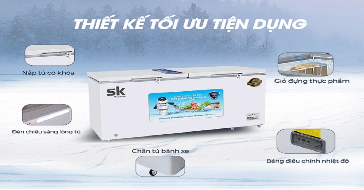 Đánh giá tủ đông Sumikura SKF-550.SI(JS) chất lượng có thực sự tốt?