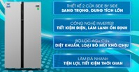 Đánh giá tủ lạnh Side by Side Midea MRC-690SS 584 Lít - tủ lạnh dung tích lớn mà tiết kiệm điện năng