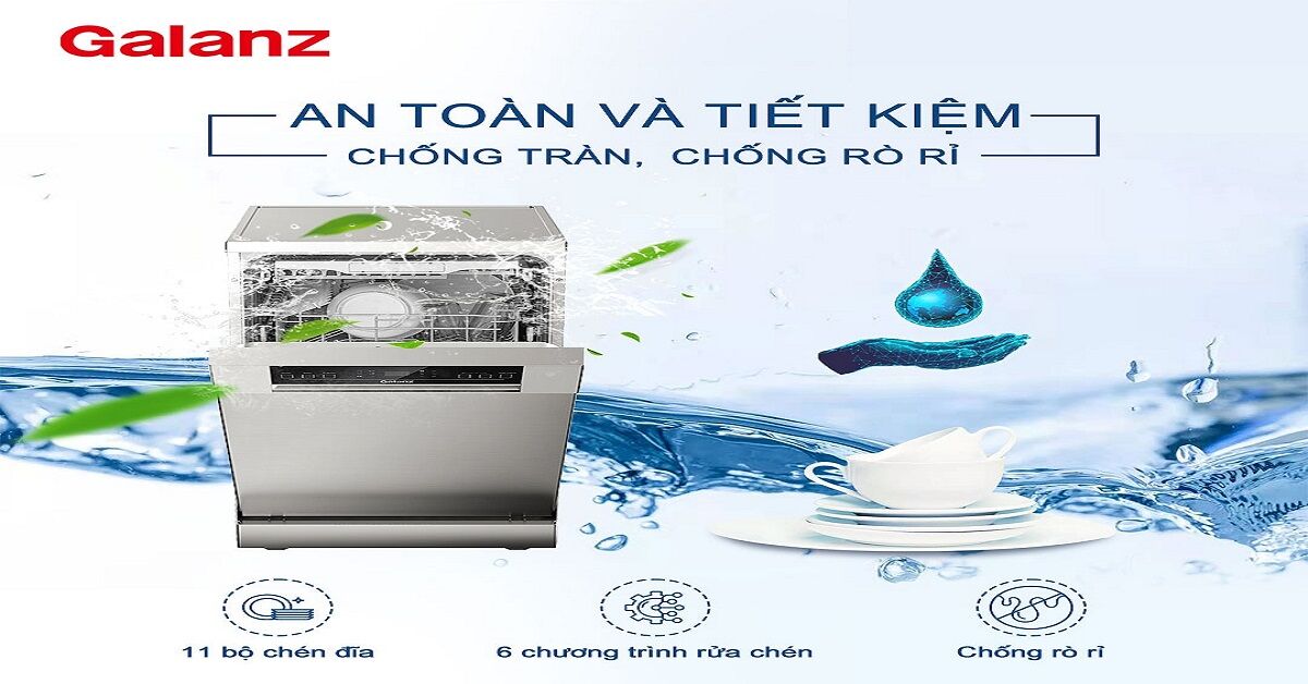 Đánh giá ưu nhược điểm máy rửa bát Galanz W60B3A401L-AE0