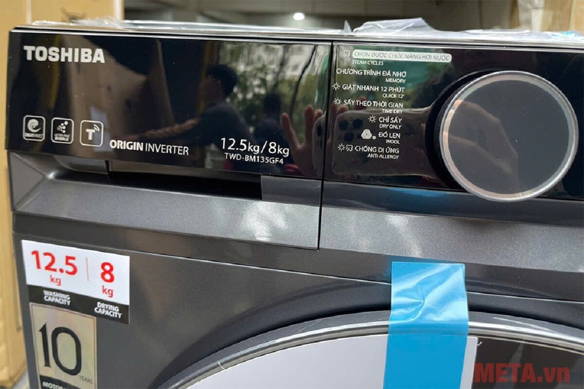 Đánh giá ưu nhược điểm máy giặt sấy Toshiba Inverter 12.5 kg TWD-BM135GF4V