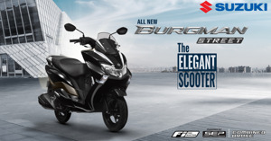Đánh giá xe tay ga Suzuki Burgman Street 2022: Thiết kế ấn tượng, động cơ mạnh mẽ