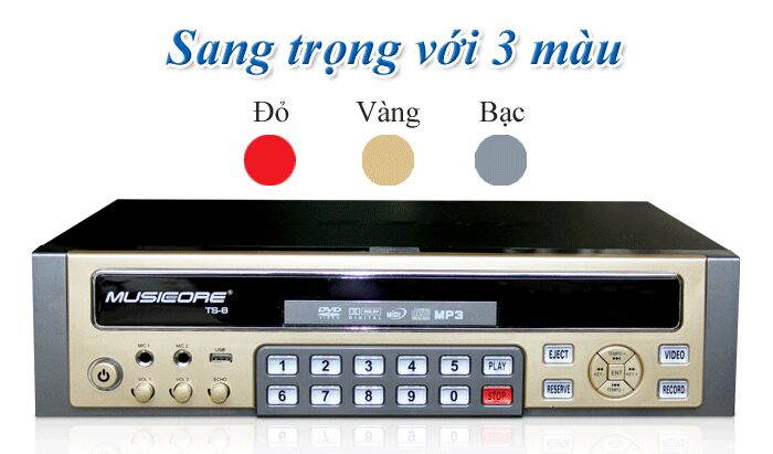 Đầu đĩa Musiccore TS-8 Plus – nâng tầm không gian hát Karaoke tại nhà