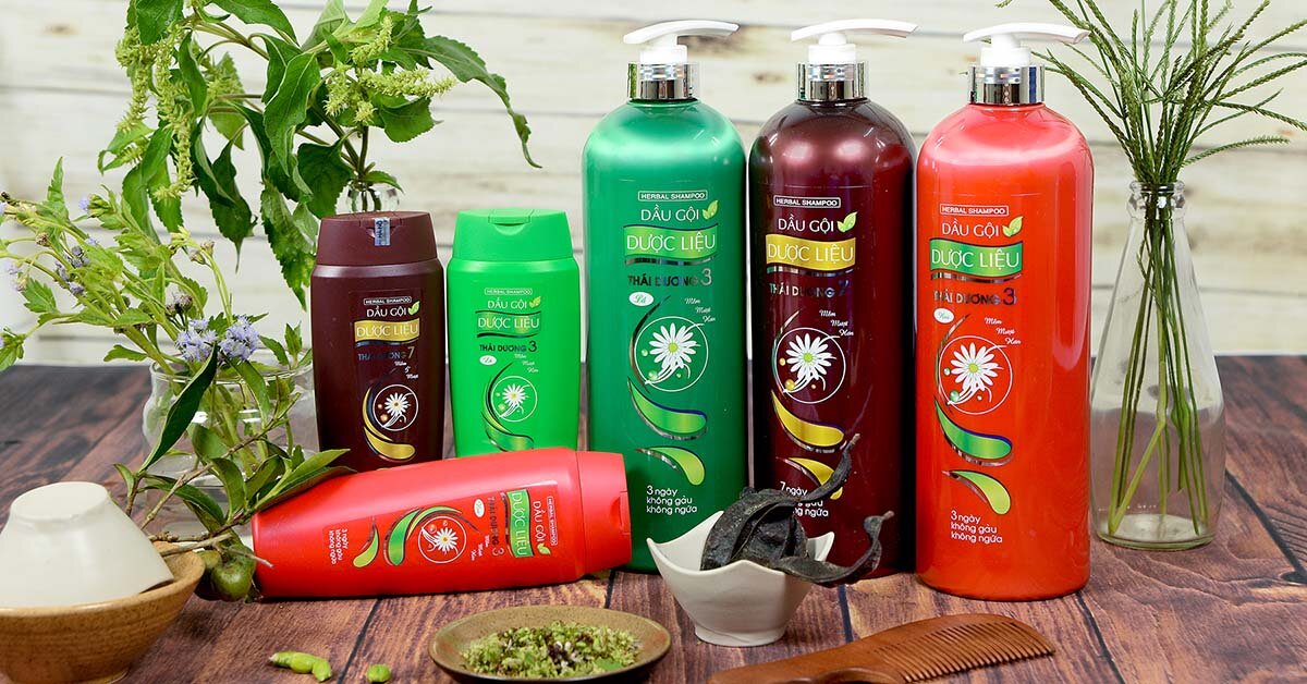 Dầu gội Thái Dương thảo dược thiên nhiên trị gàu hiệu quả