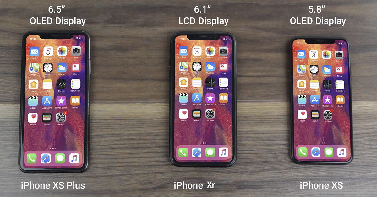 Đâu là sự khác biệt về công nghệ màn hình LCD và OLED trên bộ 3 điện thoại iPhone 2018