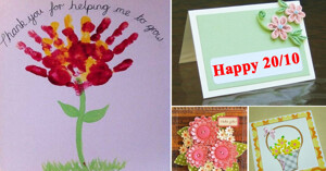 Dạy con làm thiệp tặng cô giáo nhân ngày 20 - 10 thật đơn giản