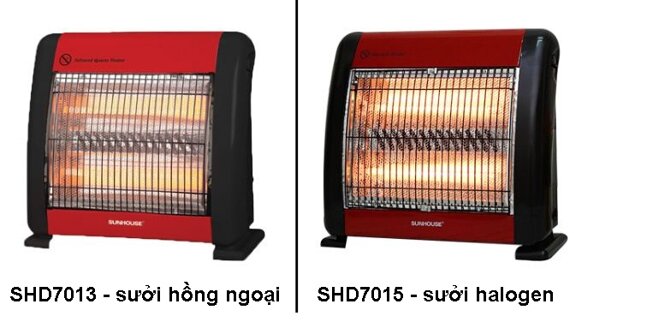 Đèn sưởi hồng ngoại và halogen khác nhau ở điểm gì?