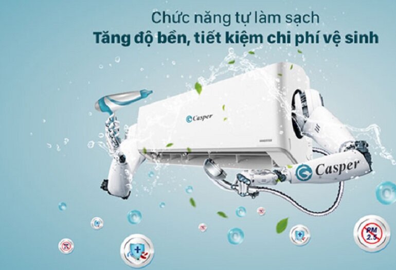 Độ linh hoạt của điều hòa 2 chiều Casper GH-12IS33 rất tốt