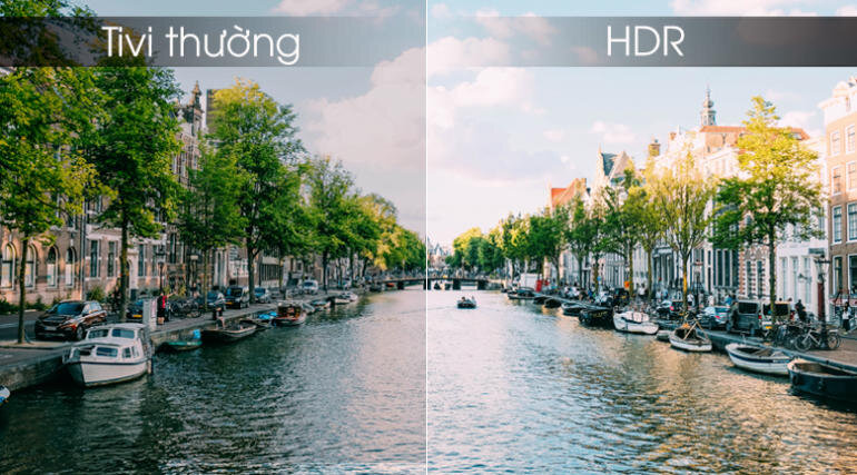 Công nghệ HDR cho hình ảnh sắc nét, độ tương phản cao