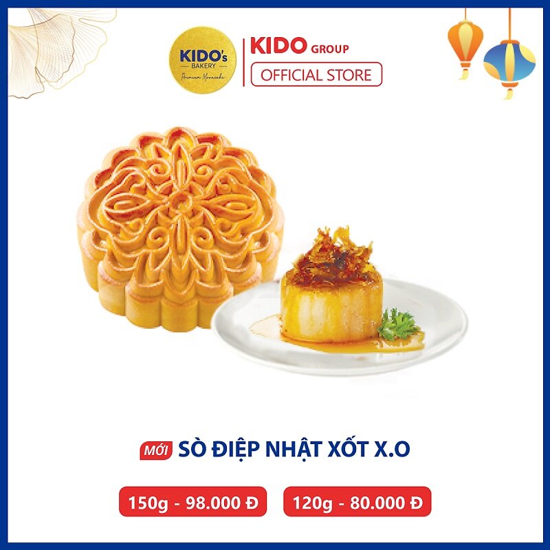 Bánh Trung Thu Kido Sò Điệp Nhật Sốt X.O