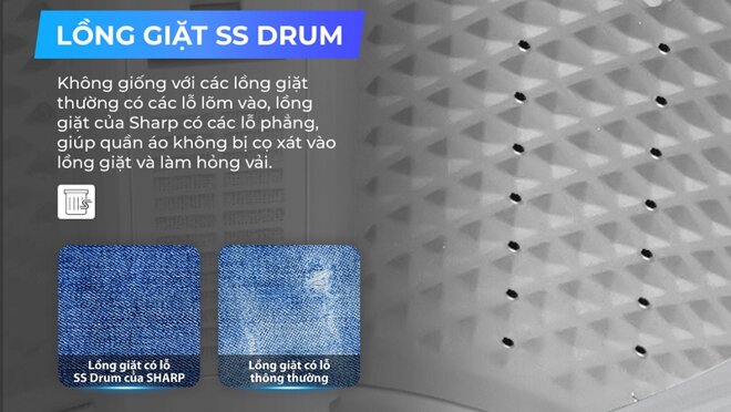 Đánh giá máy giặt Sharp 8.5 Kg ES-Y85HV giá rẻ chưa tới 3 triệu