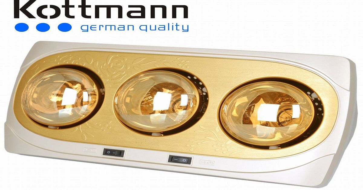 Đèn sưởi nhà tắm kottmann 3 bóng - cách phân biệt hàng giả, hàng nhái