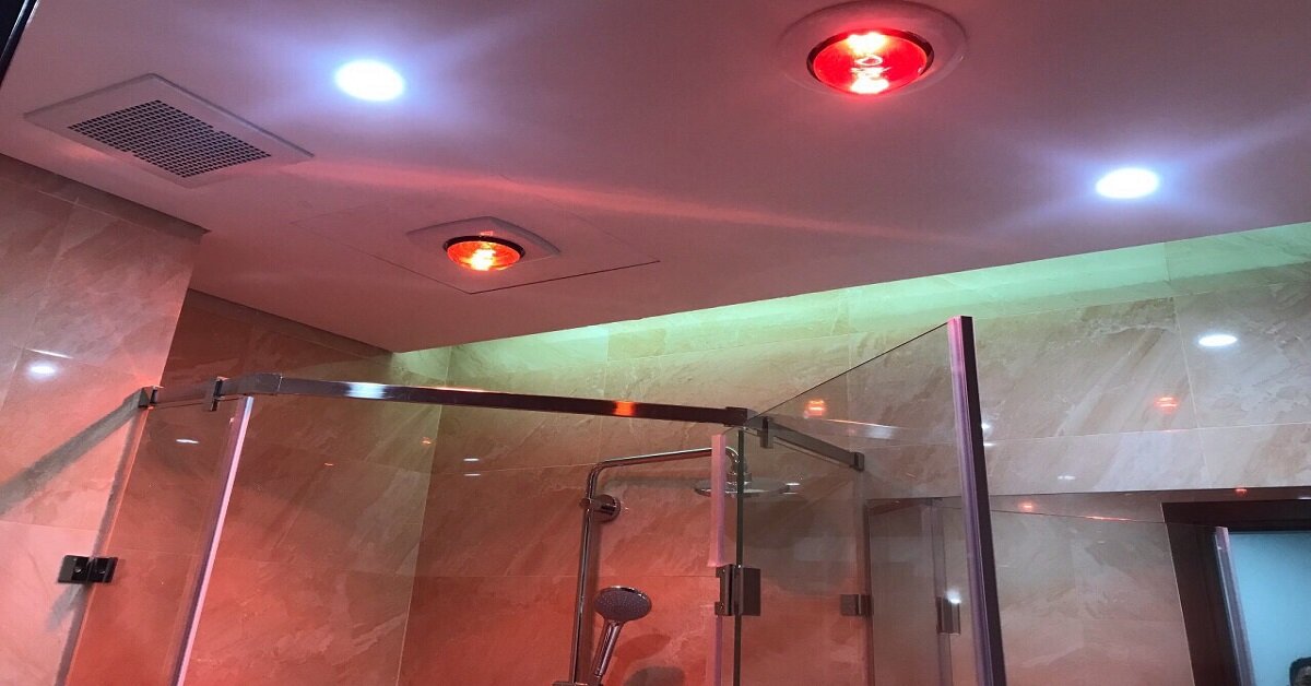 Đèn sưởi phòng tắm âm trần có điều khiển dùng tốt không?