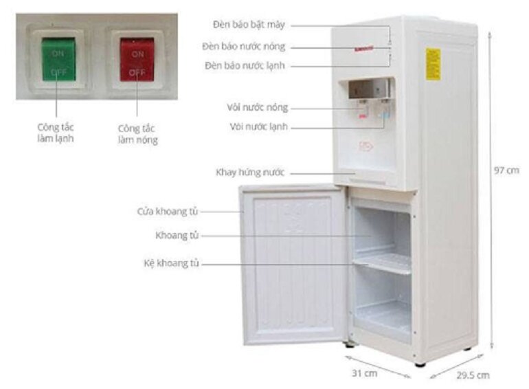 Hướng dẫn bảo dưỡng máy nước nóng lạnh Legend Lh-2020 an toàn tại nhà