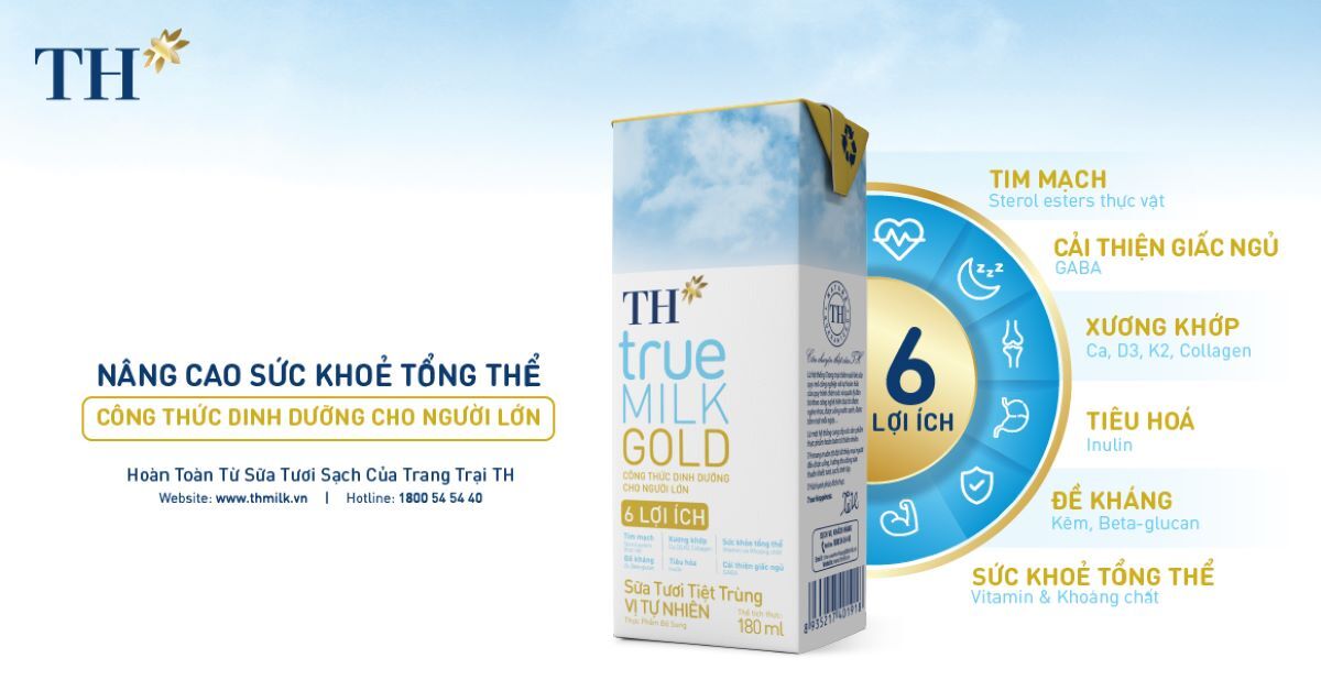 Điểm danh 6 lợi ích cho người lớn tuổi mà TH true MILK GOLD mang lại