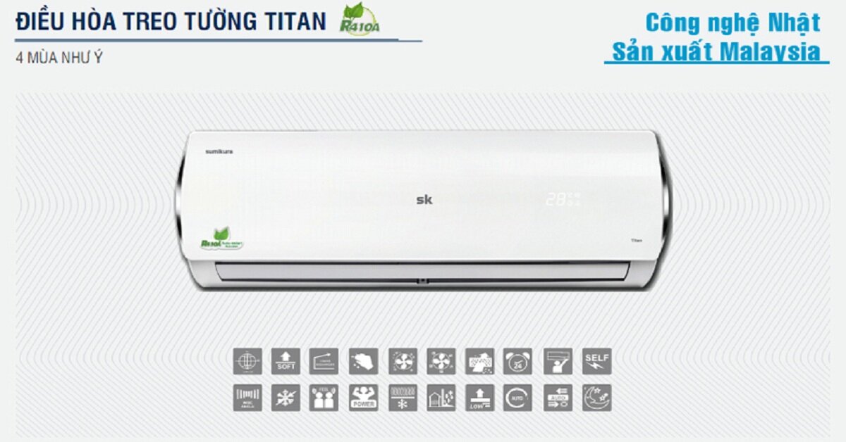 Điểm danh những chiếc điều hòa 2 chiều Sumikura bán chạy nhất