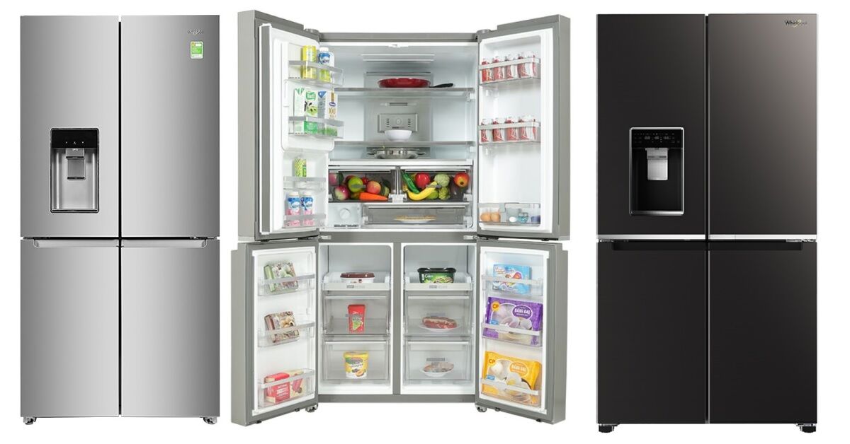 Điểm danh tủ lạnh Whirlpool lấy đá ngoài hiện đại nhất thị trường