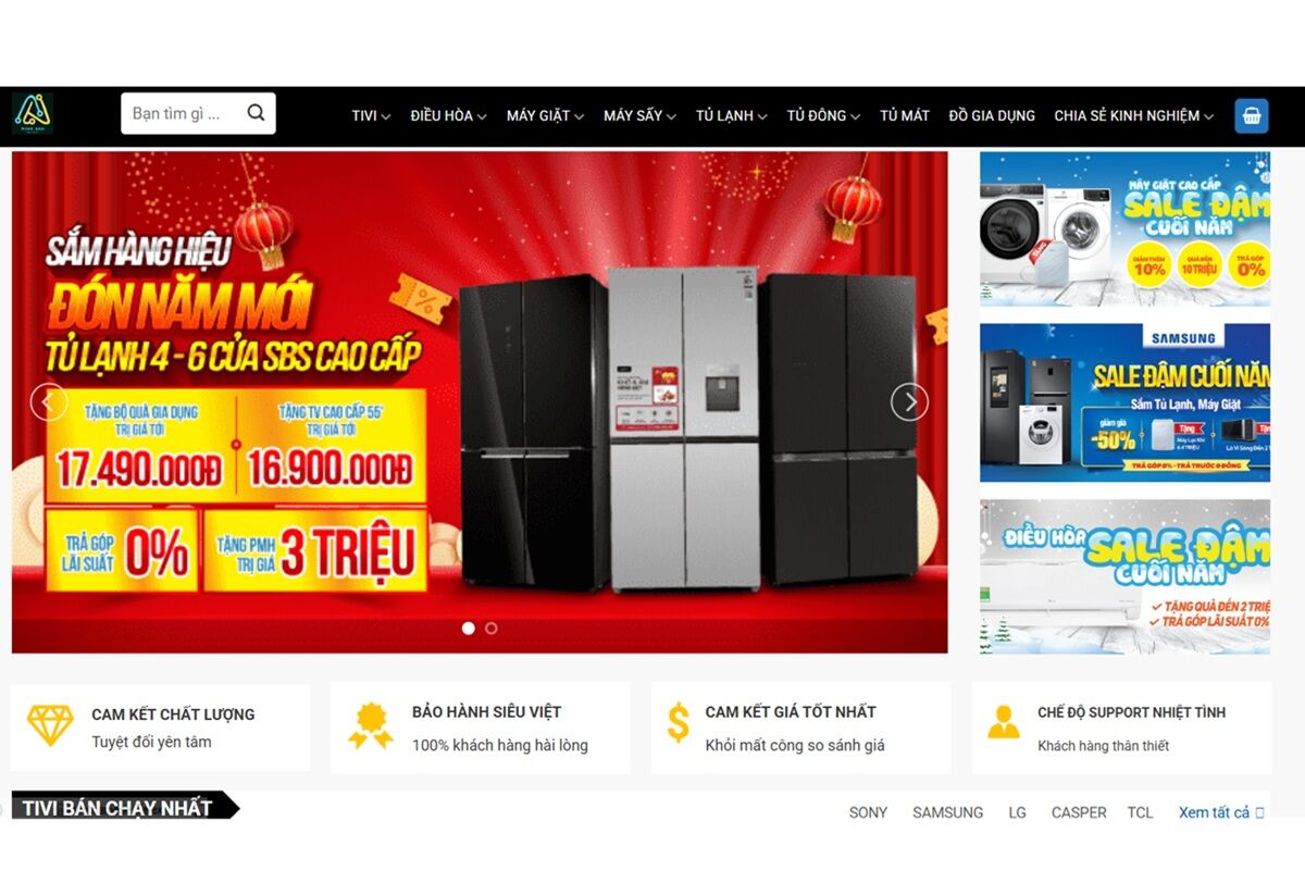 Điện máy Minh Anh – địa chỉ mua tivi, điều hòa, máy giặt uy tín tại Hà Nội